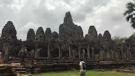 Siem Reap in May. Cloudy day